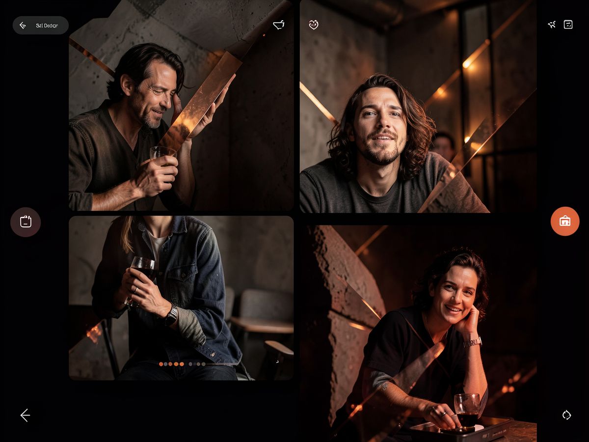Portrait photography session
